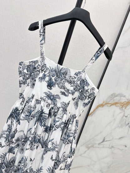 CD 25ss print slip dress
