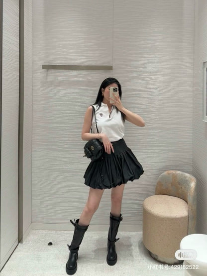 CD 25SS pleated skirt
