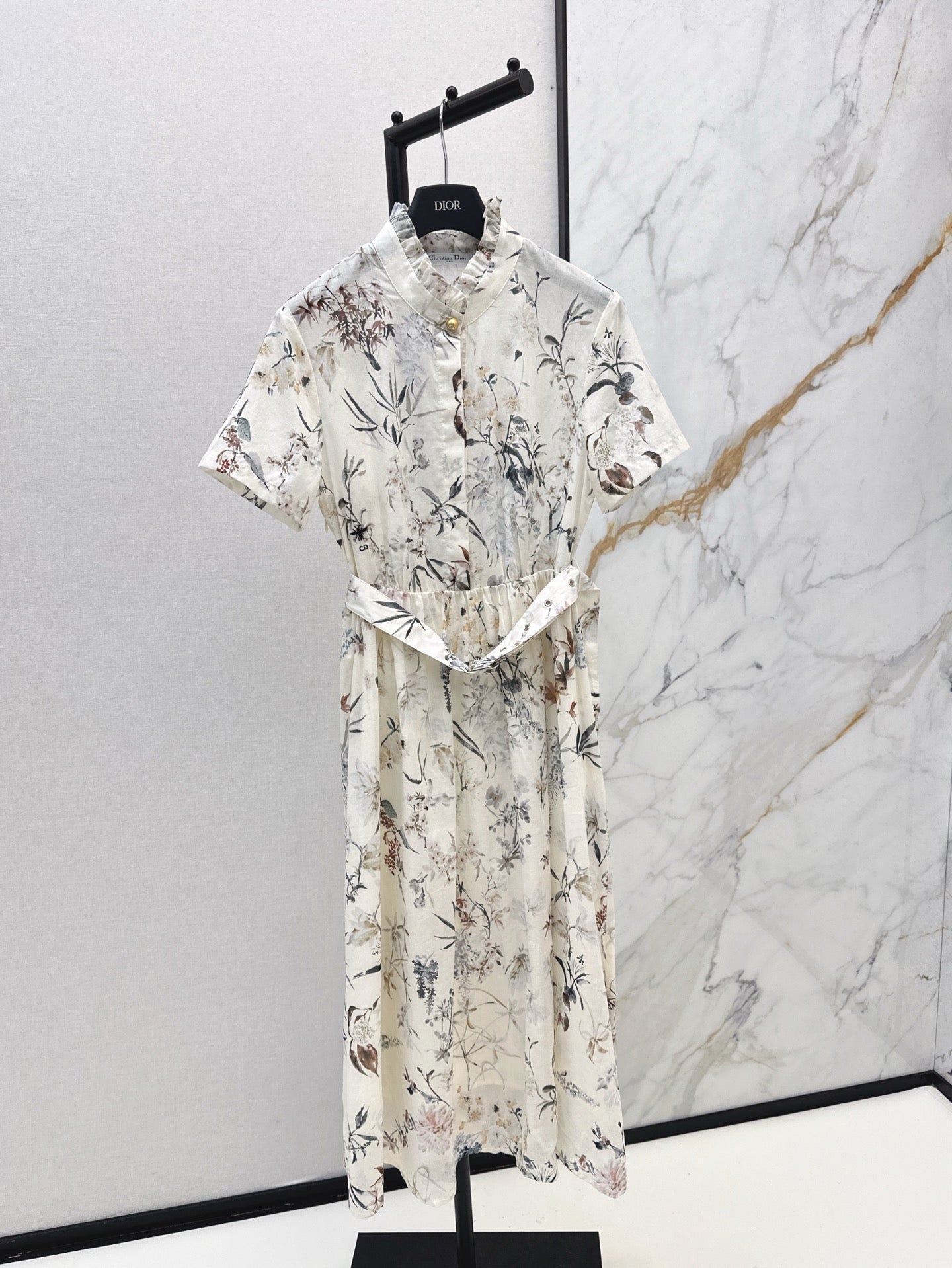 CD 25ss print shirt dress