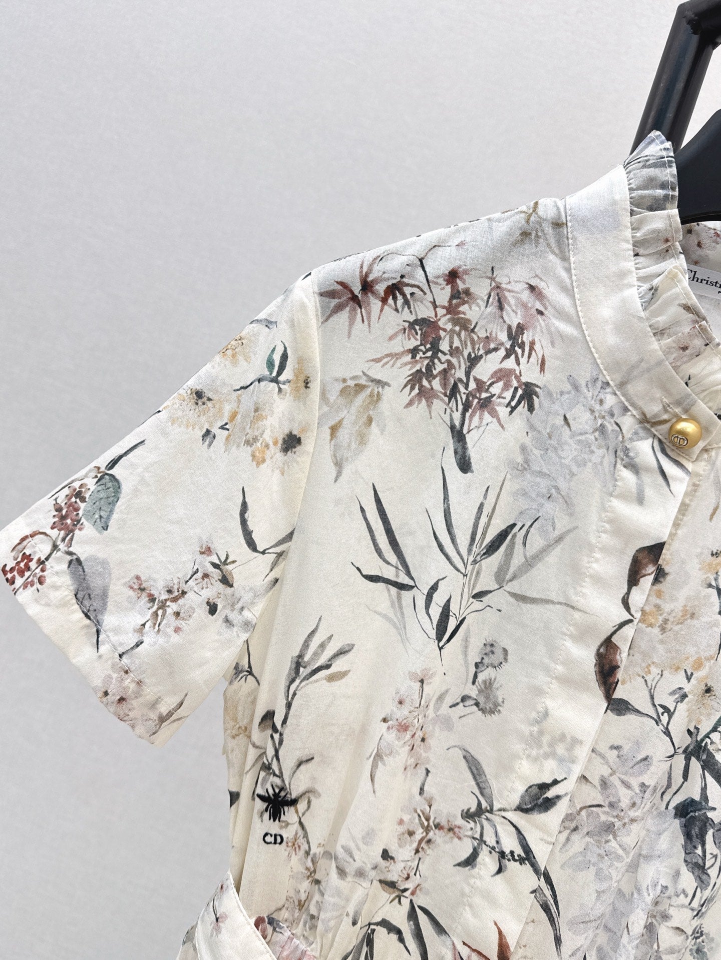 CD 25ss print shirt dress