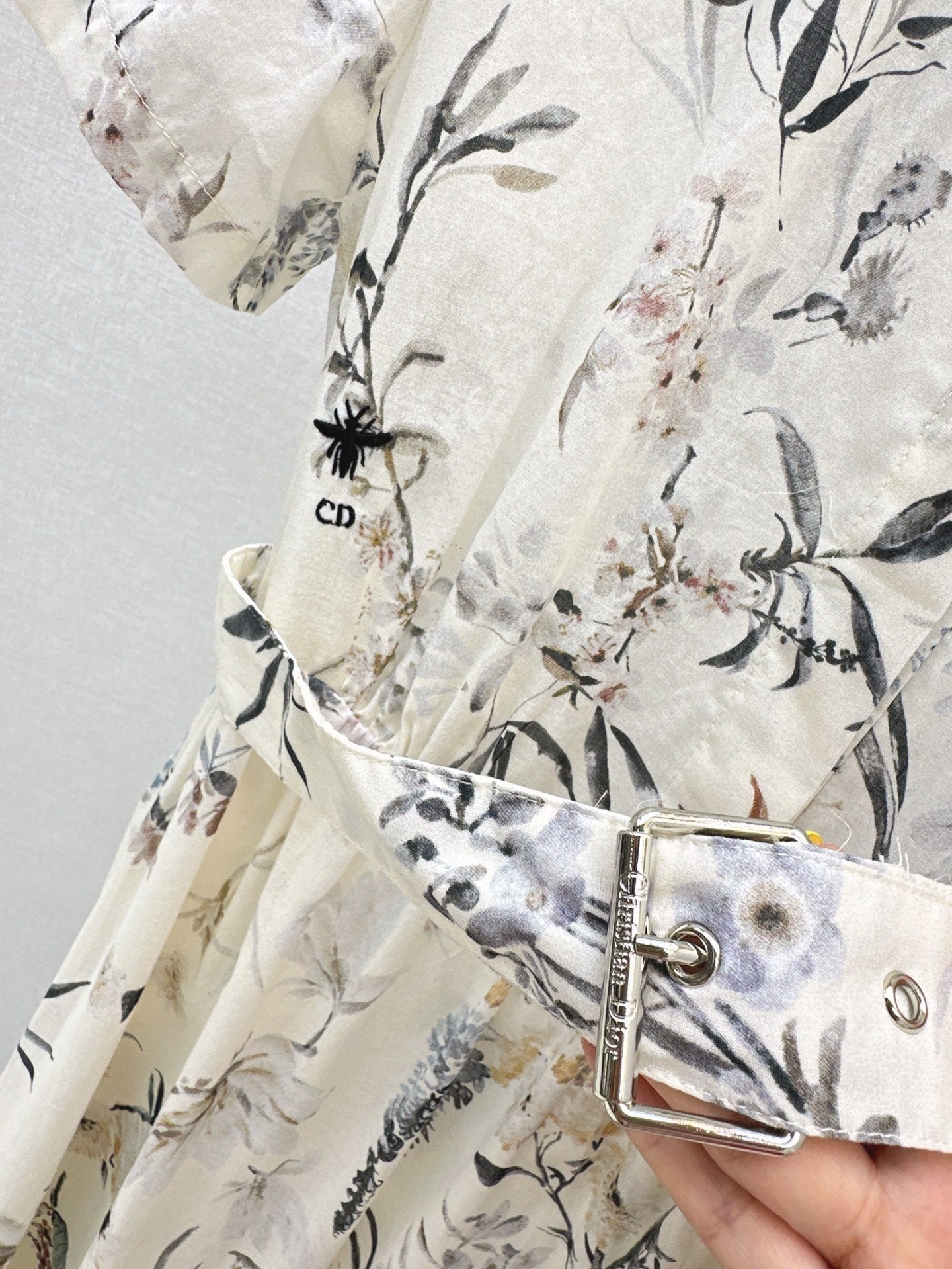 CD 25ss print shirt dress