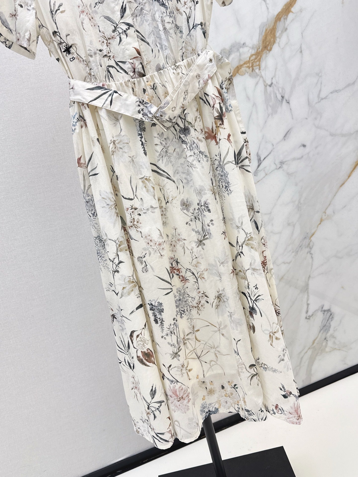 CD 25ss print shirt dress
