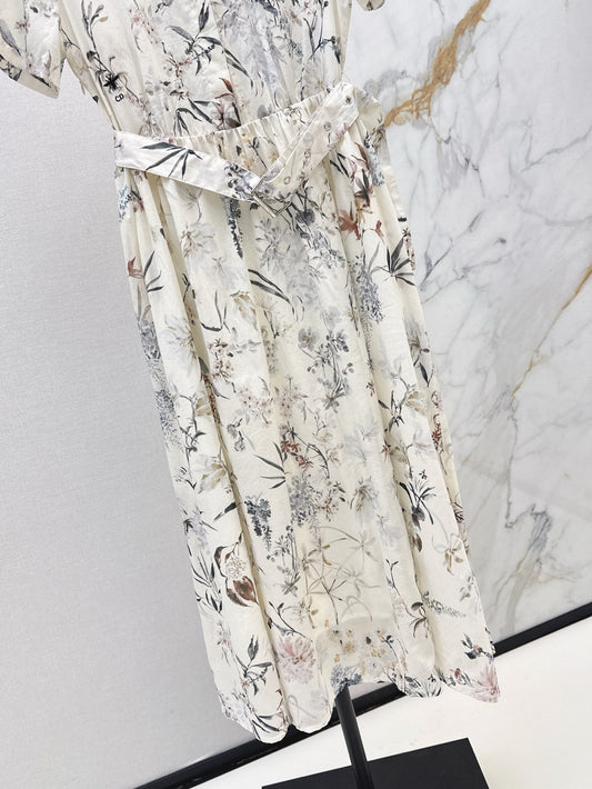 CD 25ss print shirt dress