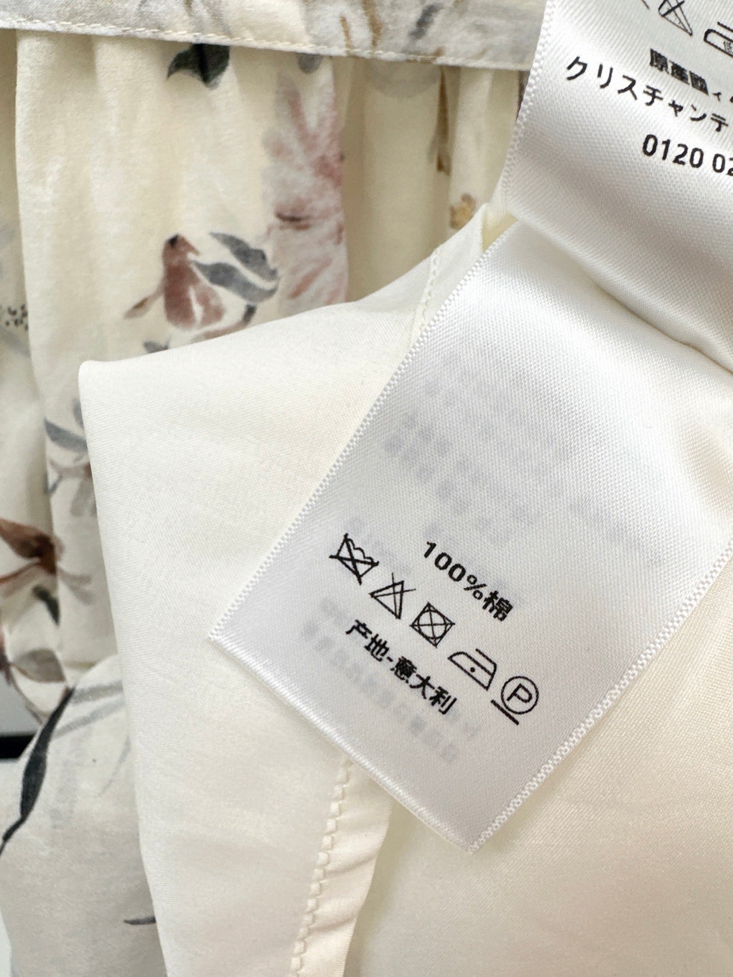 CD 25ss print shirt dress