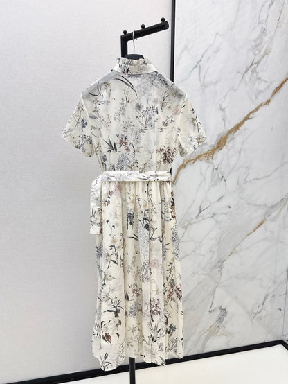 CD 25ss print shirt dress