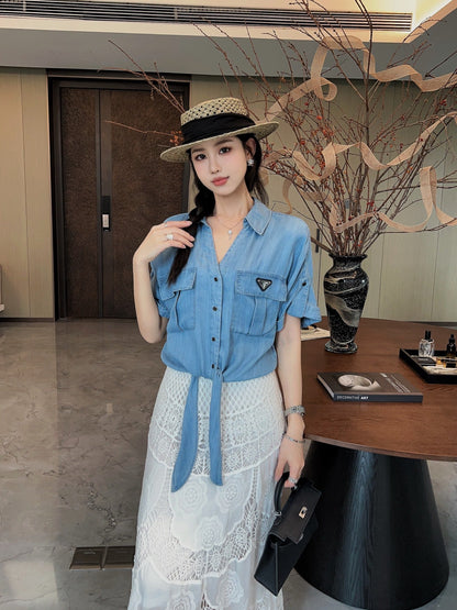 Pra 25ss denim shirt