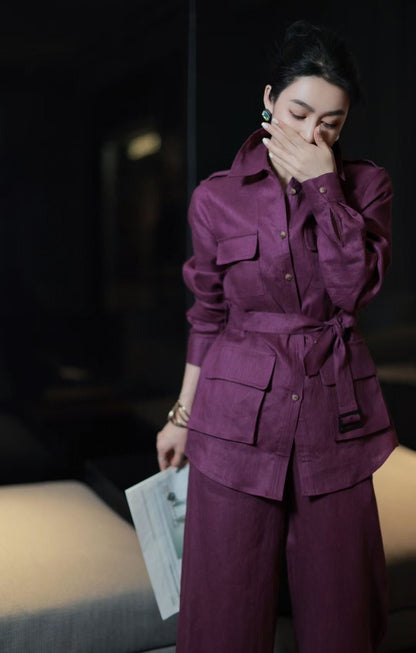 Lo 25ss linen suit