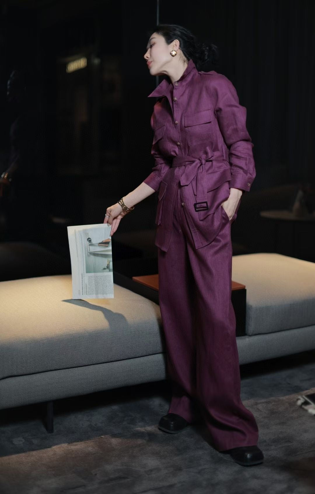 Lo 25ss linen suit