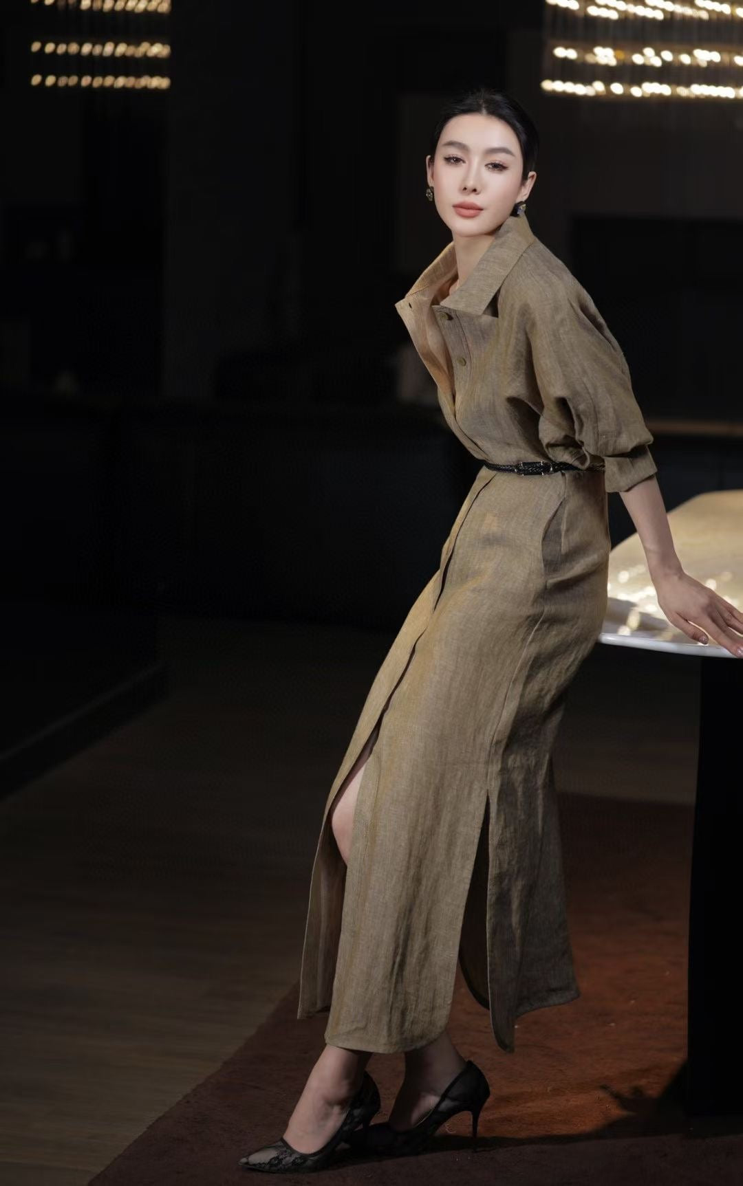 Loro 25ss linen dress