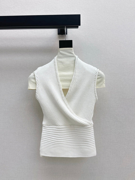 CD 25ss V-neck knit shirt