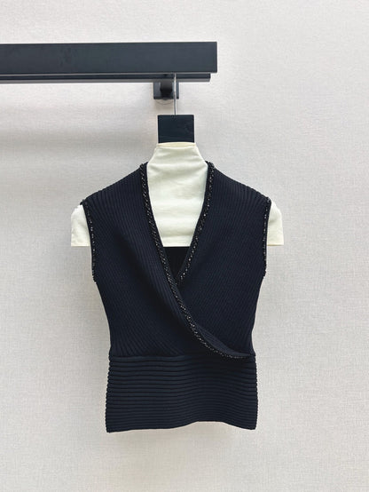CD 25ss V-neck knit shirt