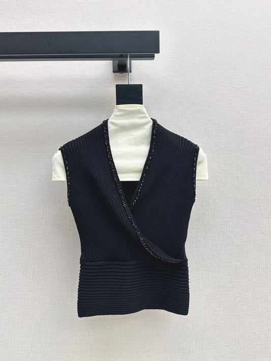 CD 25ss V-neck knit shirt