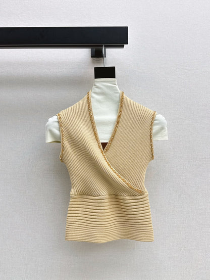CD 25ss V-neck knit shirt