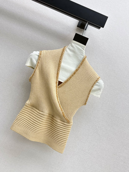 CD 25ss V-neck knit shirt