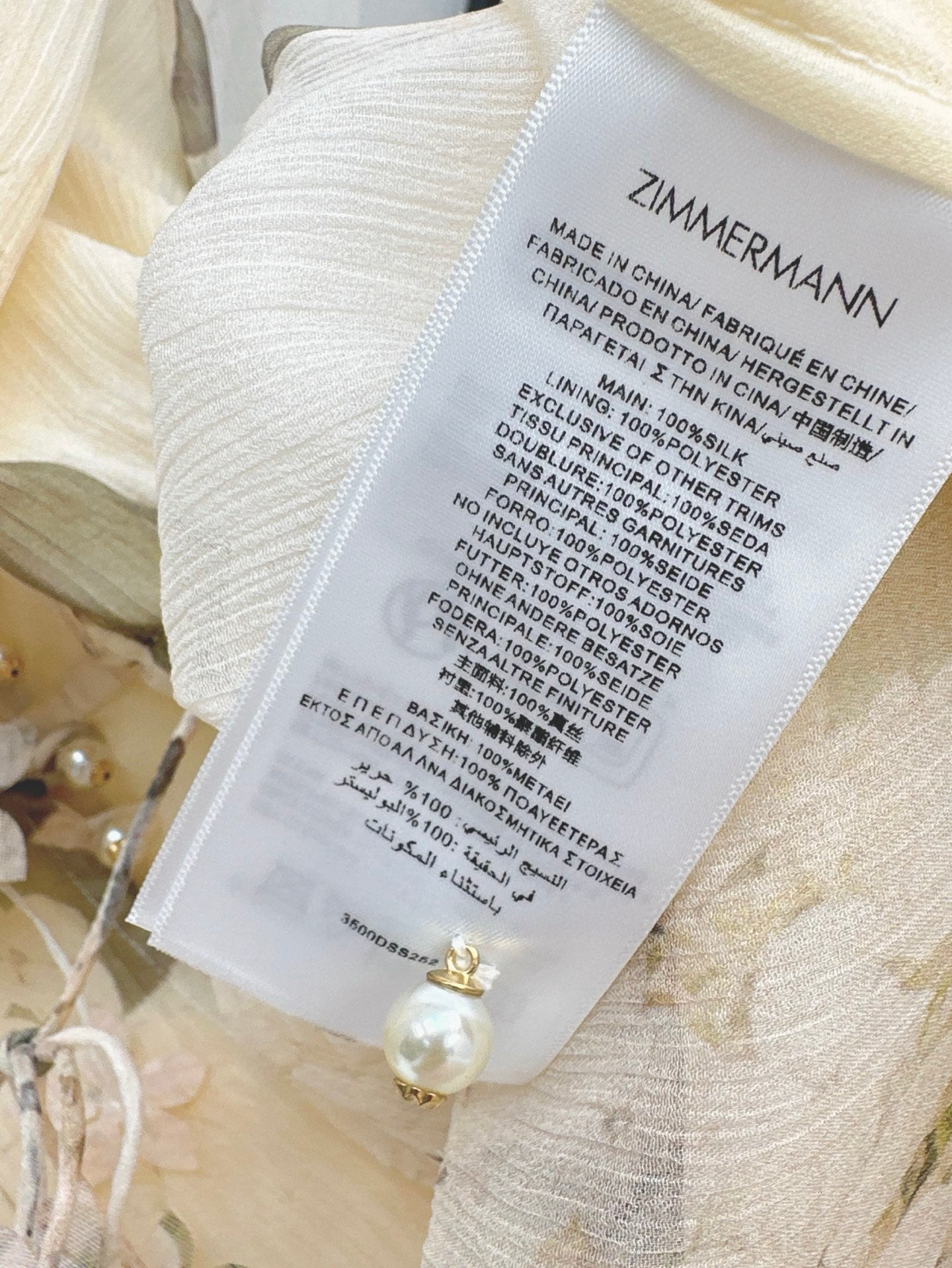 Zimm 25ss Silk dress