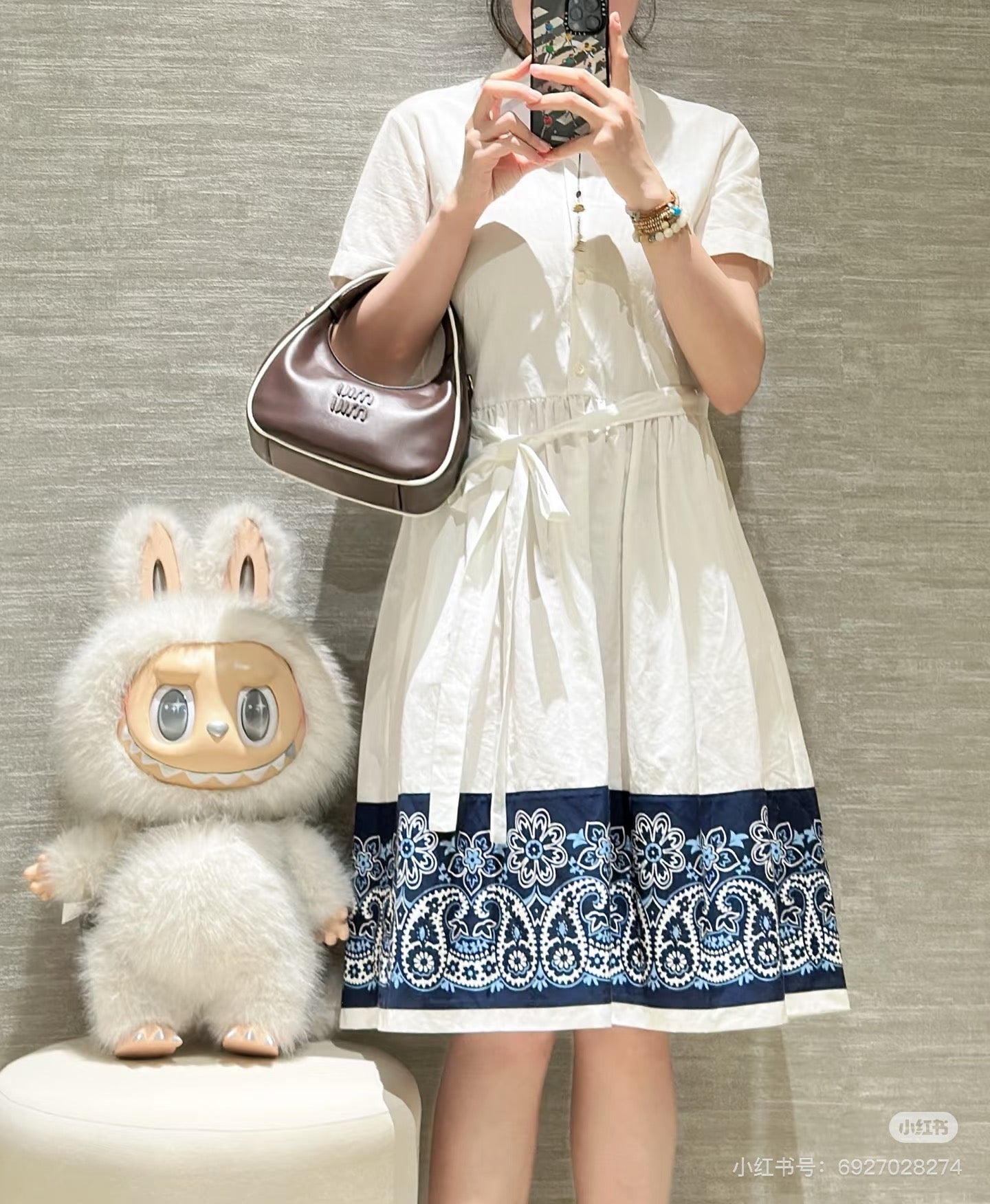 Mi 25ss print dress