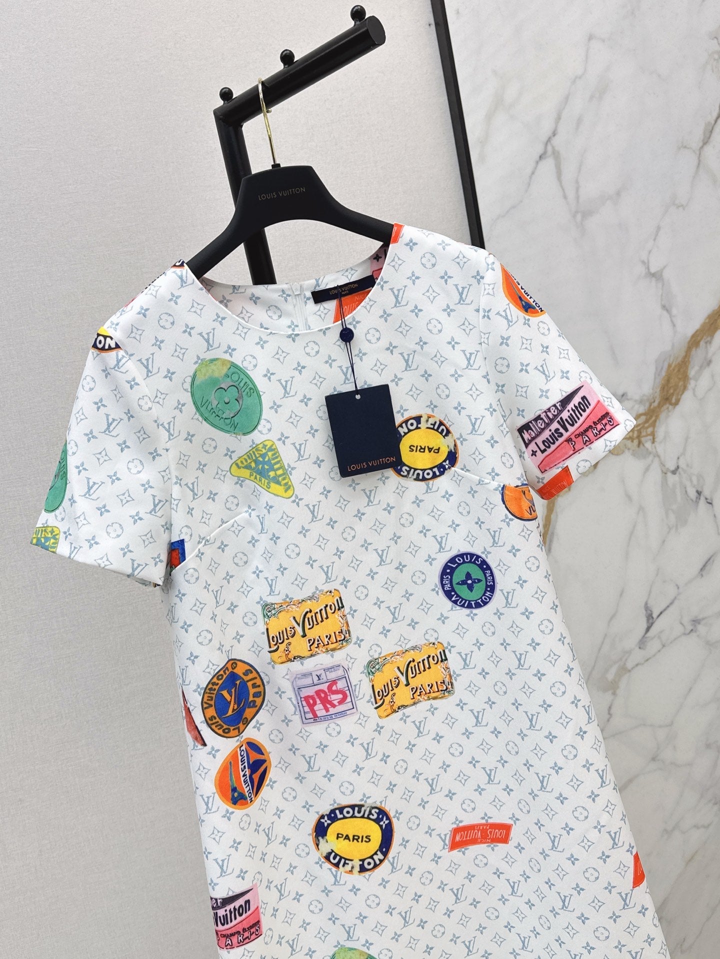 L 25ss print dress