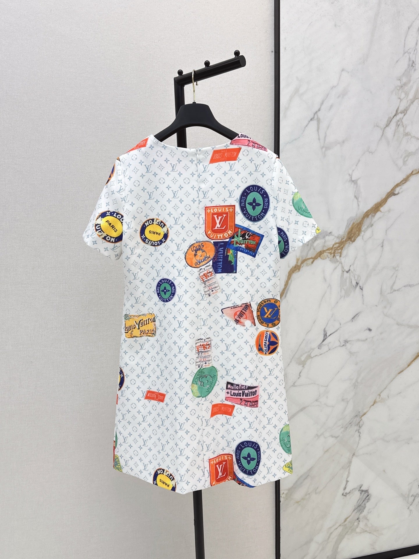L 25ss print dress