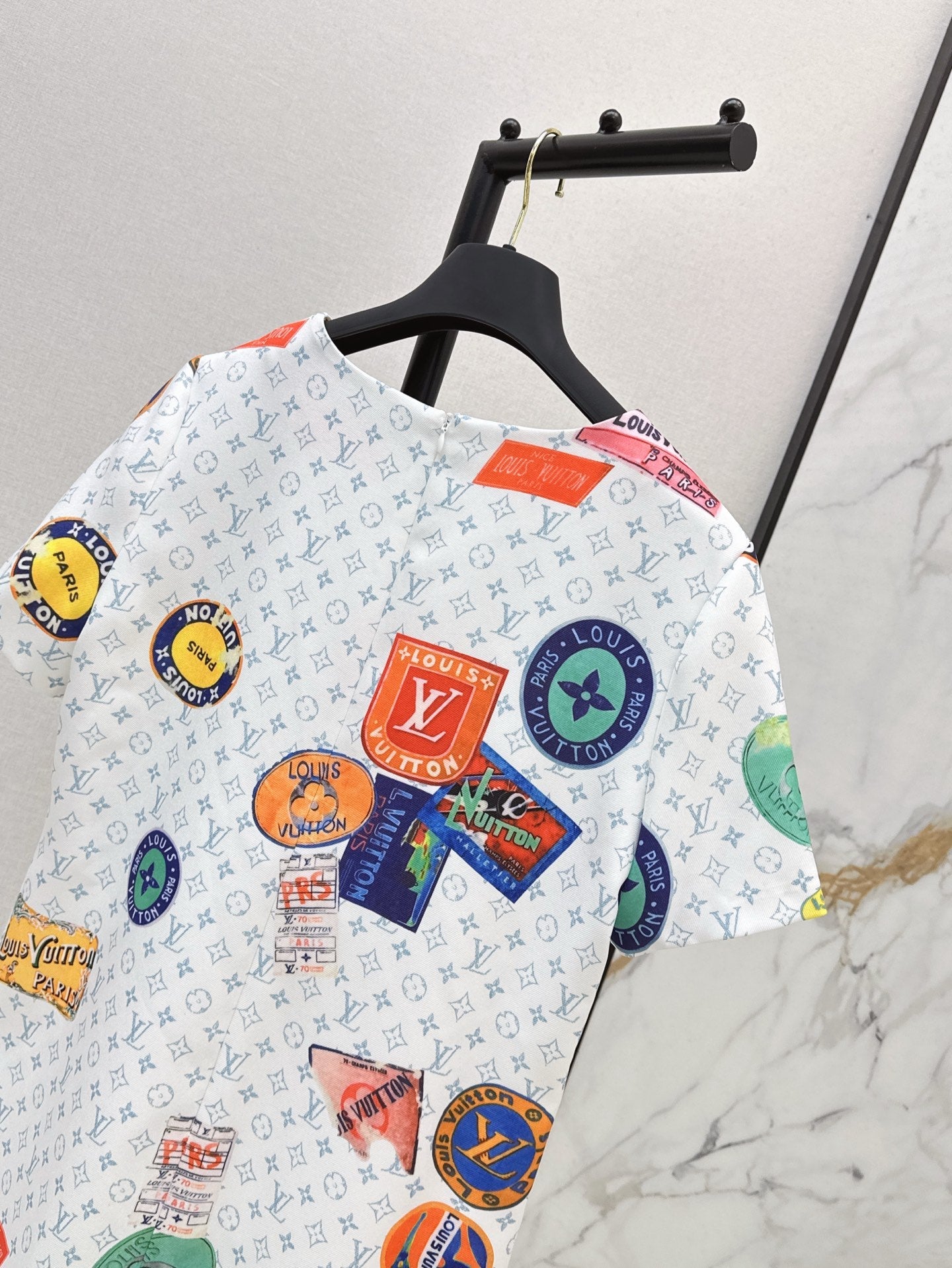L 25ss print dress