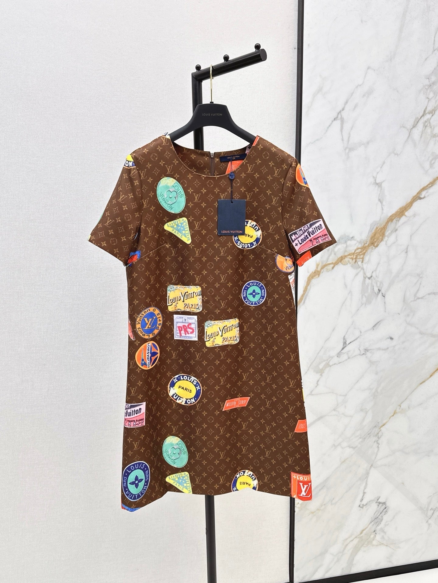 L 25ss print dress