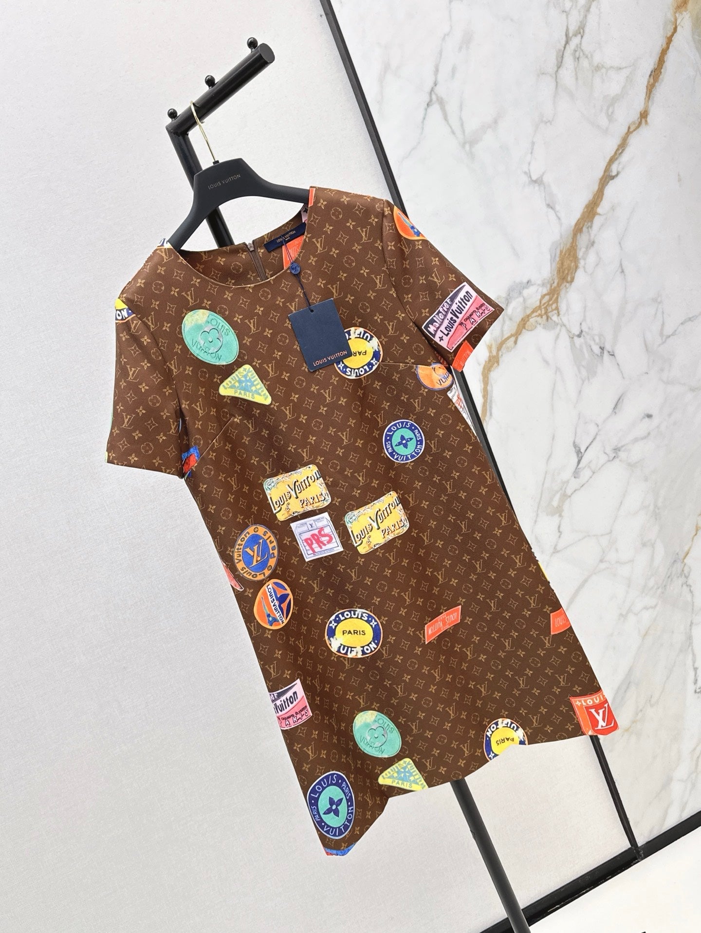 L 25ss print dress