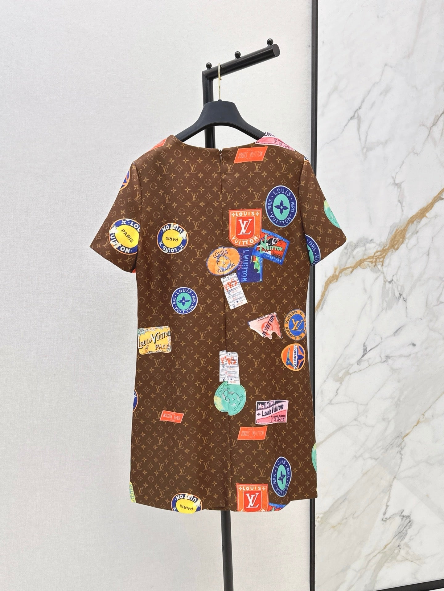 L 25ss print dress