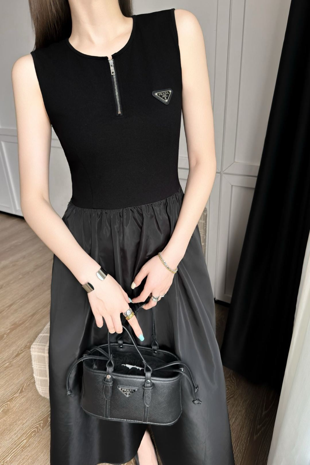 Pra 25ss spliced dress