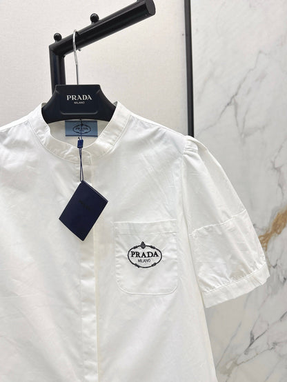 Pra 25ss embroidered shirt