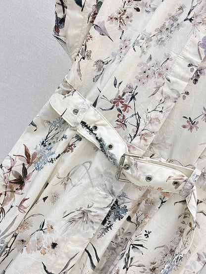 CD 25ss print shirt dress