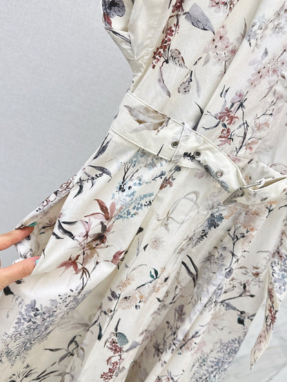CD 25ss print shirt dress