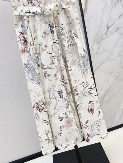 CD 25ss print shirt dress