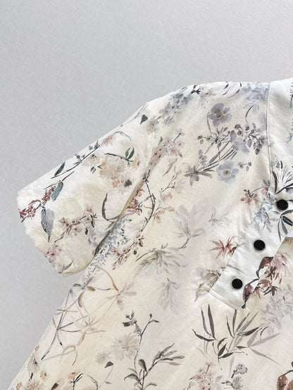 CD 25ss print V-neck dress