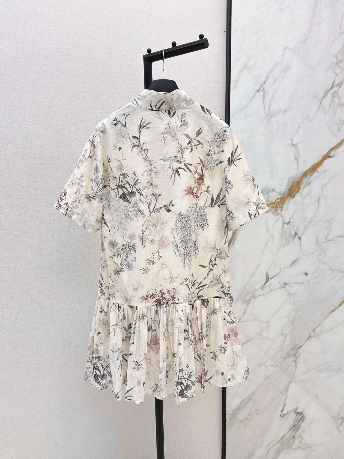 CD 25ss print V-neck dress