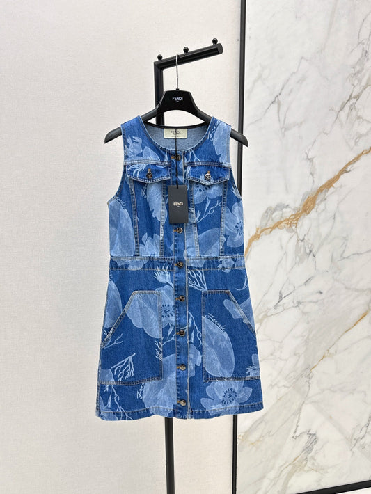 Fen 25ss denim dress