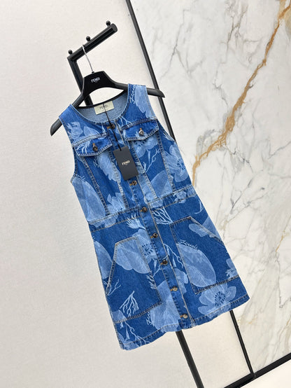 Fen 25ss denim dress