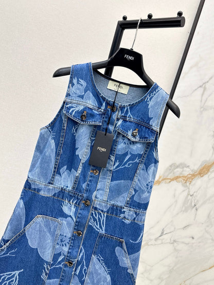 Fen 25ss denim dress