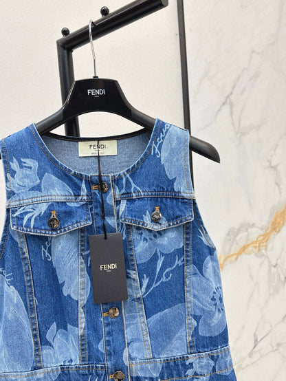 Fen 25ss denim dress