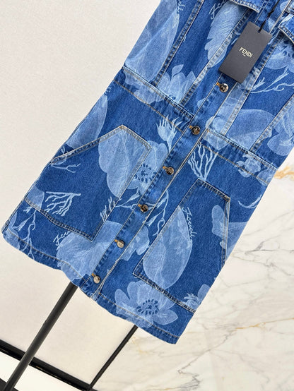Fen 25ss denim dress