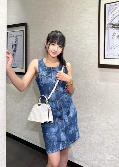 Fen 25ss denim dress
