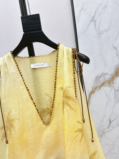 Zimm 25ss linen silk dress