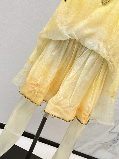 Zimm 25ss linen silk dress
