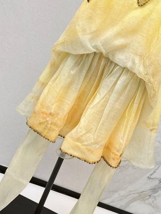 Zimm 25ss linen silk dress