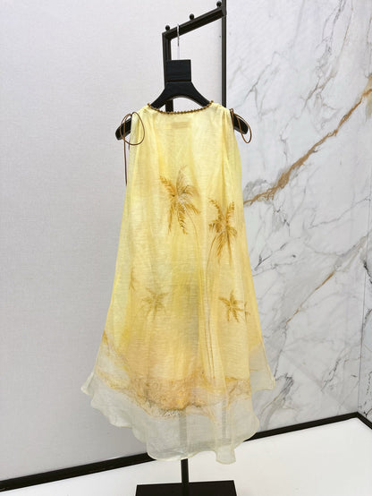 Zimm 25ss linen silk dress