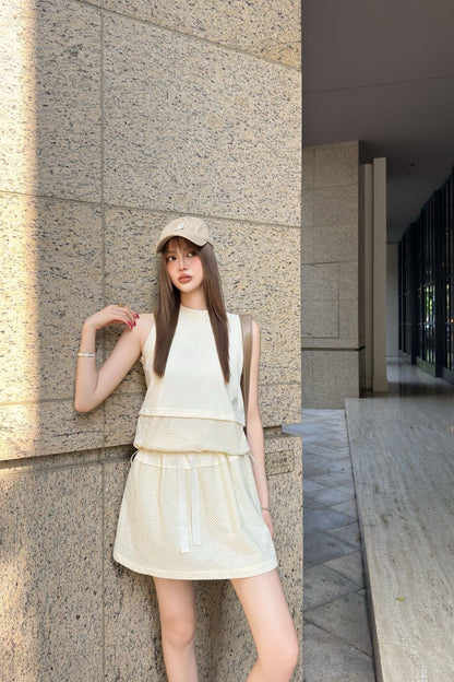 Monc 25ss vest short set