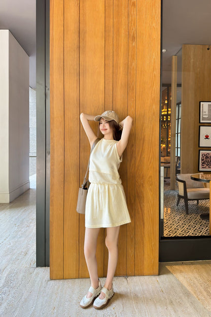 Monc 25ss vest short set