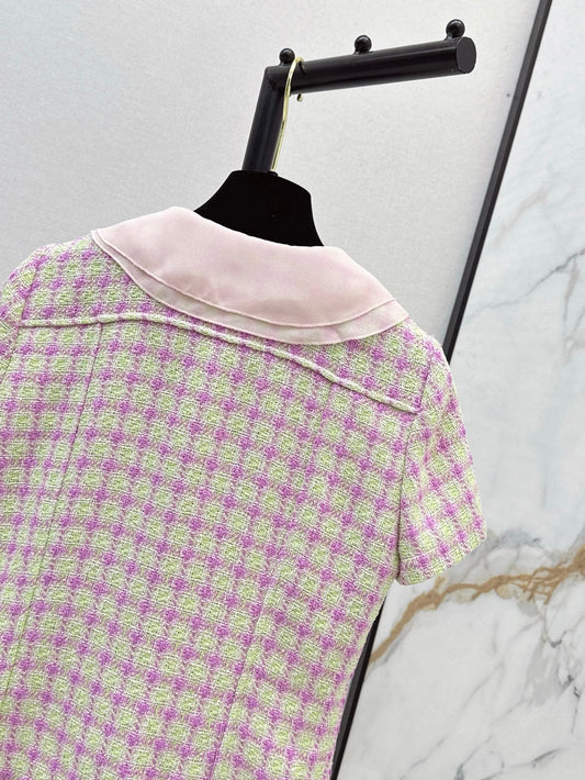 Chan 25ss woven crop jacket