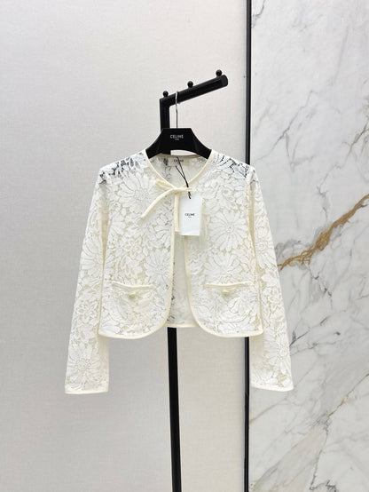 Celi 25ss lace hollow jacket
