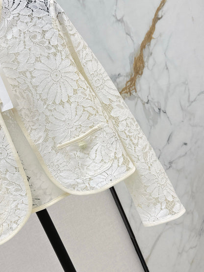 Celi 25ss lace hollow jacket