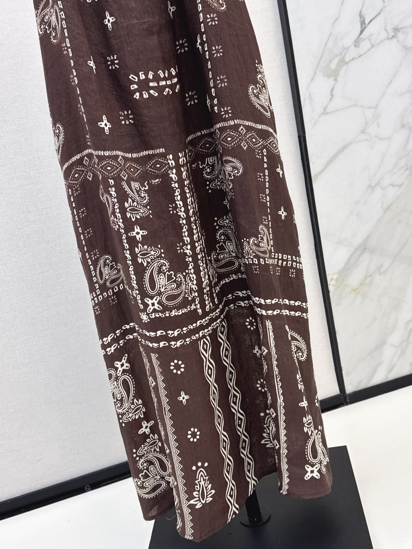Zim 25ss print linen dress