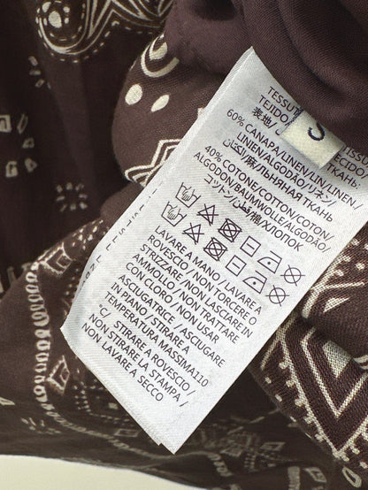 Zim 25ss print linen dress